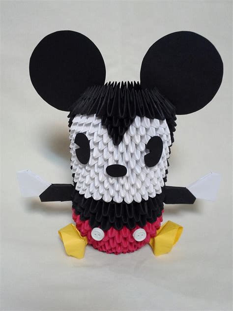 Giant Mickey Mouse 3-D Origami by pandanpandan on DeviantArt