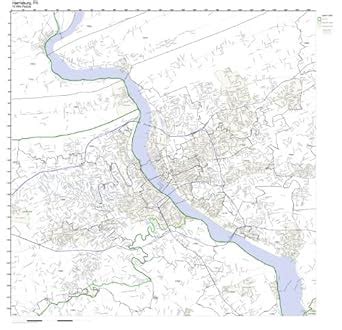 Harrisburg, PA ZIP Code Map Laminated: Amazon.com: Office Products