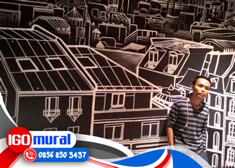 Jasa Gambar Mural Hitam Putih Keren di 2020