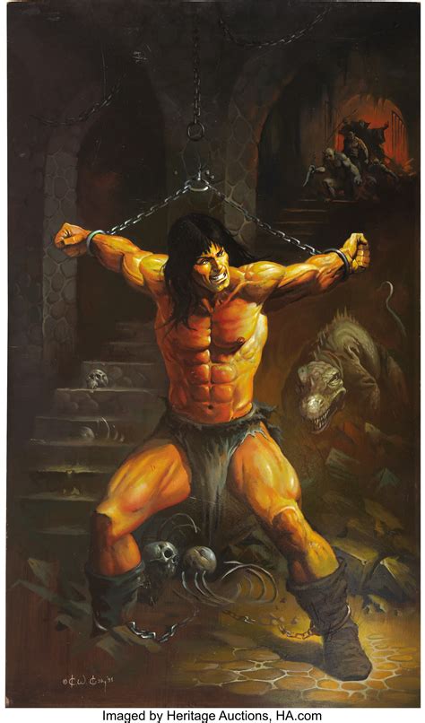 Ken Kelly Dungeon of Death Conan Painting Original Art (1993).... | Lot #92121 | Heritage Auctions