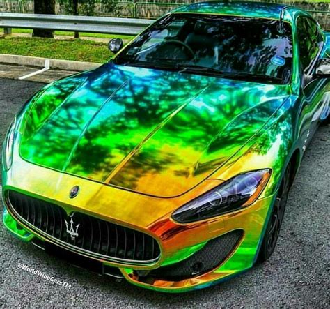 Custom multi-color chrome Maserati Grand Tourismo coupe | Maserati ...