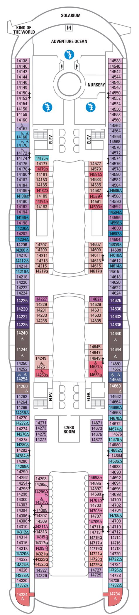 Deck 14 - Symphony of the Seas Deck Plans | Royal Caribbean Blog