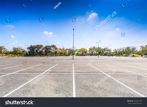 Empty Parking Lot Stock Photo 242447182 : Shutterstock