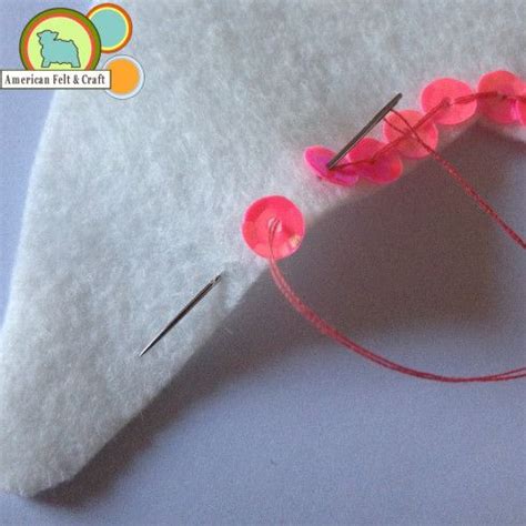 Sewing or Gluing Sequins To Felt- A Refresher | Felt crafts, Sewing projects for beginners ...
