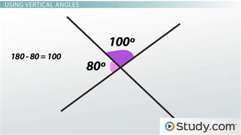 Vertical & Complementary Angles | Definition & Examples - Lesson | Study.com