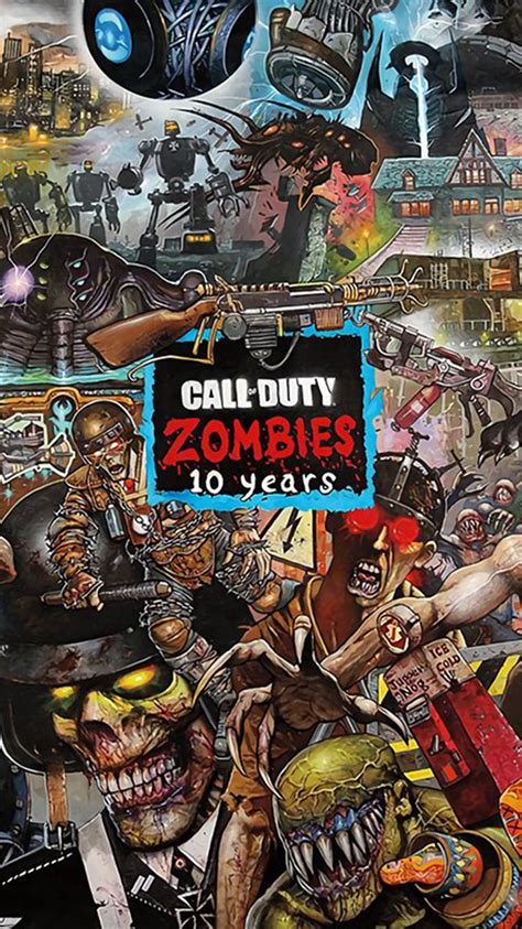 Treyarch 10 Years Zombies iPhone Wallpaper 2018 : r/CODZombies