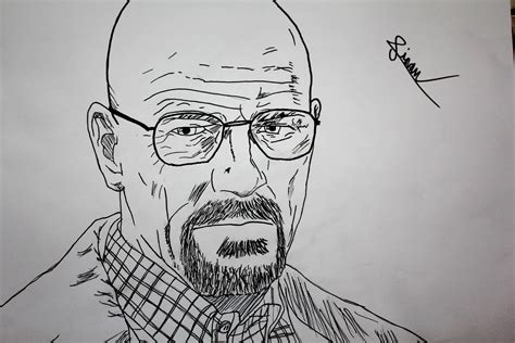 face, drawing, illustration, monochrome, glasses, cartoon, Breaking Bad ...