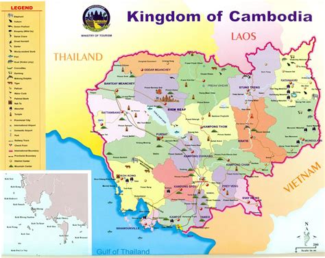 Cambodia temples map - Map of Cambodia temples (South-Eastern Asia - Asia)