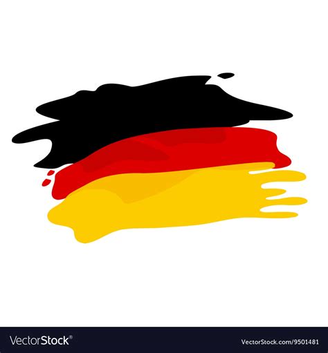 Flag of germany Royalty Free Vector Image - VectorStock