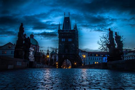 Download City Night Czech Republic Man Made Prague HD Wallpaper