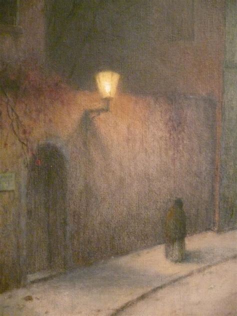 Detail of painting A Street in Winter (1905-10), by Jakub Schikaneder (Czech, 1855-1924 ...