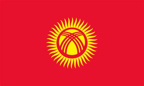 Kyrgyzstan flag PNG