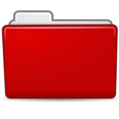 Red Folder Icon Transparent