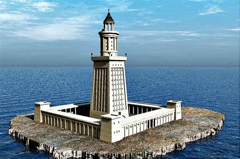 Farol de Alexandria, uma das sete maravilhas da antiguidade