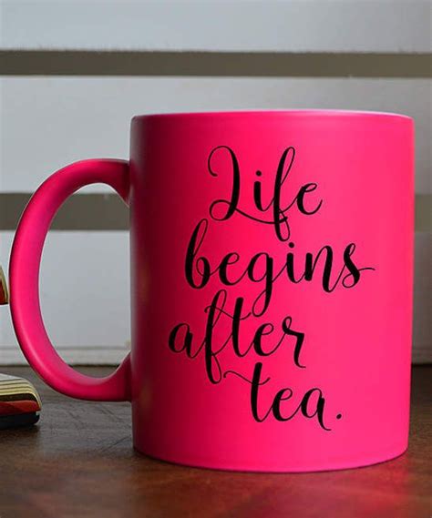 Life Beings After Tea #ad #mugs Diy Coffee, Funny Coffee Mugs, Funny ...