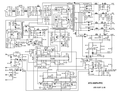 Pc Wiring Diagram | Schematic Diagram - Computer Power Supply Wiring ...