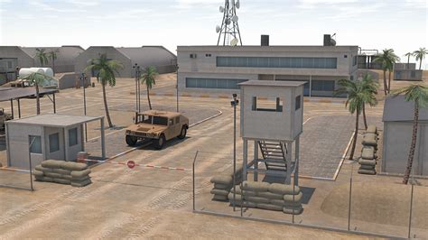 3D model Military Base - Scene VR / AR / low-poly | CGTrader