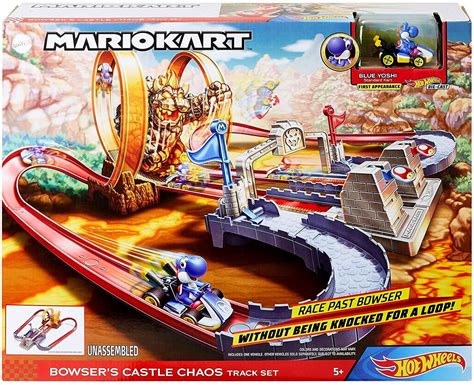 Hot Wheels Mario Kart Bowser's Castle Chaos Track Set - Walmart.com