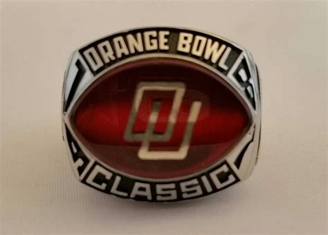 OKLAHOMA SOONERS 1987 ORANGE BOWL CHAMPIONS RING. OU defeated the ...