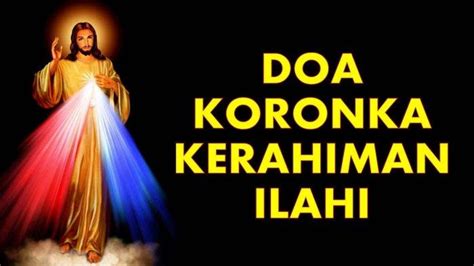 Doa Koronka Kerahiman Ilahi dan Doa Jam Kerahiman, Doa Jam 3 Sore - Tribunsumsel.com