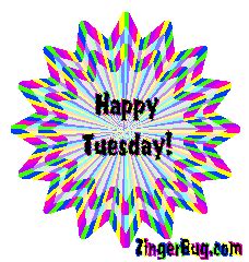 Happy Tuesday Psychodelic Starburst Glitter Graphic Glitter Graphic ...