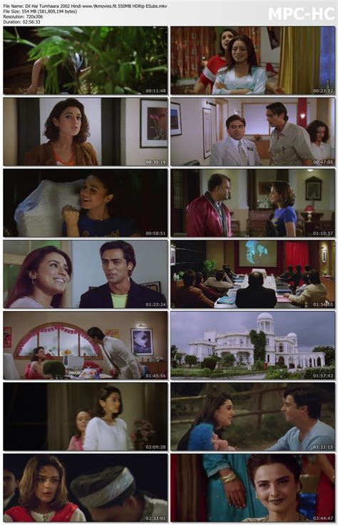 Dil Hai Tumhaara 2002 Hindi 555MB HDRip ESubs Download