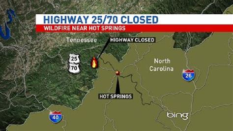 Wildfire on NC/TN border has burned 850 acres, causes closure of U.S ...