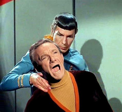 Things you just don't see everyday!!! Mr. Spock giving a Vulcan Nerve ...