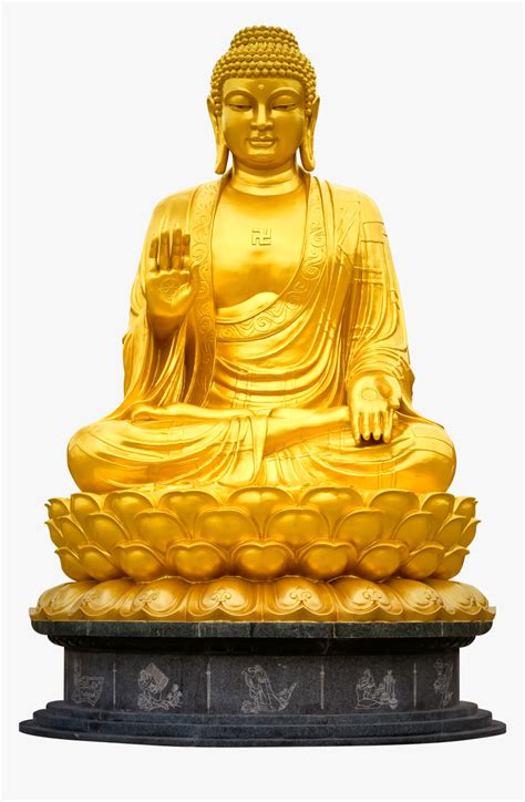 Gold Buddha Statue Png, Transparent Png - kindpng