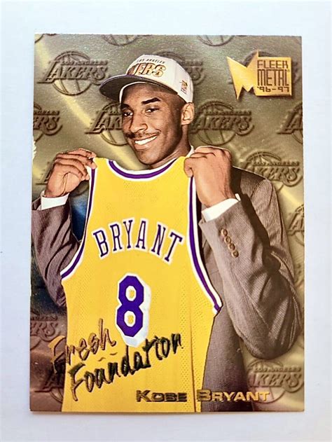 Kobe Bryant 🏀 Rookie Card RC MINT 🔥 1996-97 Fleer Metal Fresh ...