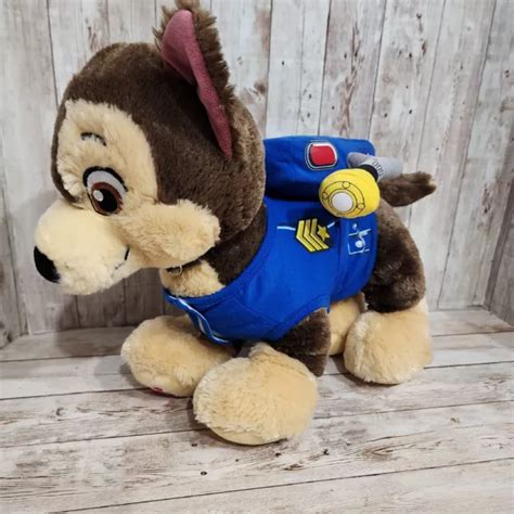 BUILD A BEAR Paw Patrol Chase Stuffed Plush Dog w/ Vest & Jet Pack $14.99 - PicClick