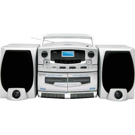 cd boombox with microphone: Supersonic Portable MP3/CD Player Double ...