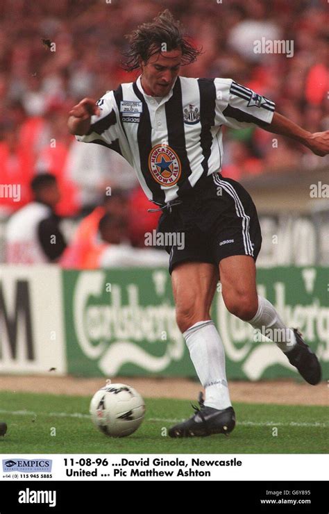 11-08-96, David Ginola, Newcastle United Stock Photo - Alamy