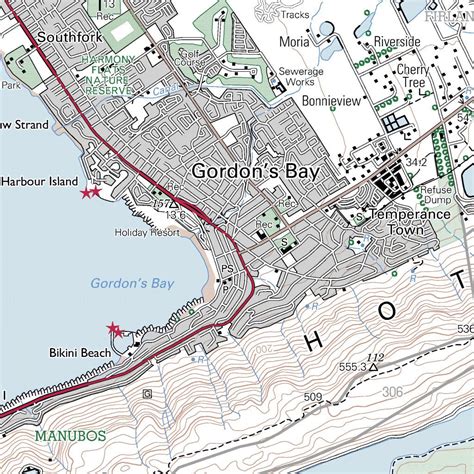 3418BB SOMERSET WEST map by Chief Directorate: National Geo-spatial Information - Avenza Maps ...