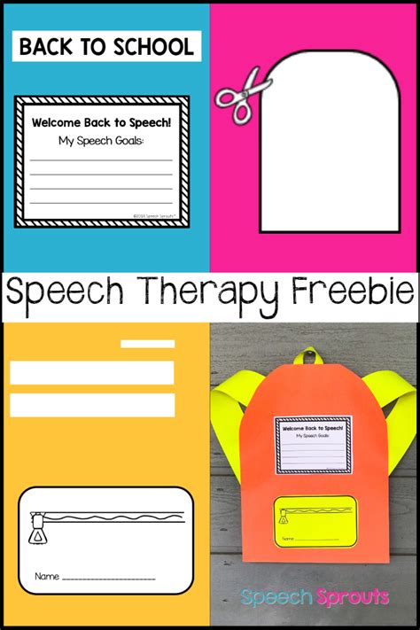 A Back To School Speech Therapy Backpack Craft Freebie - Speech Sprouts