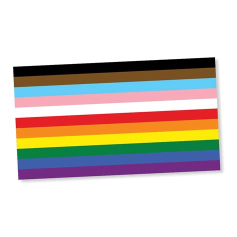 11 Stripe Inclusive Rainbow Pride Flag LGBTQ POC Transgender - Etsy