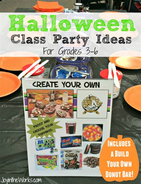 Halloween Class Party Ideas for Grades 3-6 - Joy in the Works