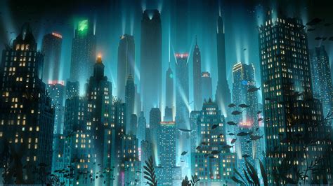 Christopher Balaskas, city, underwater, artwork, cityscape, 2019 (Year ...