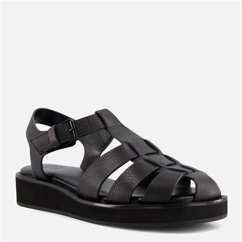 Dune Women's Loch Leather Fisherman Sandals - Black - UK 6 in 2024 ...