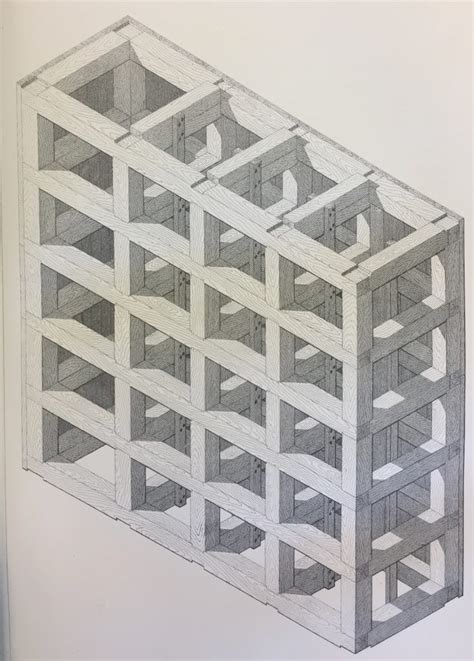 Diagrams to explain the square-set timbering technique – Gregory Crouch