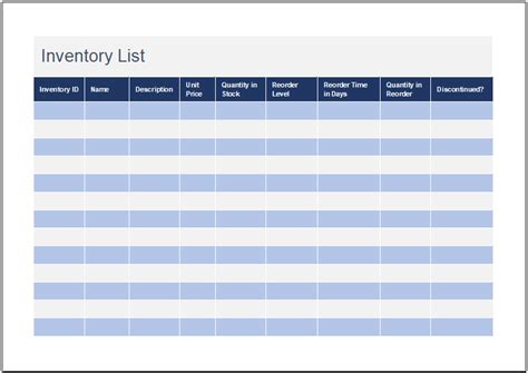 Parts Inventory Spreadsheet Template for Excel | Download