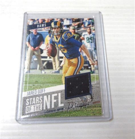 Lot - Jared Goff "Rams" Jersey Card