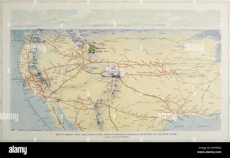 Transcontinental railroad map hi-res stock photography and images - Alamy