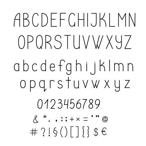 Letters of English alphabet uppercase and lowercase outline vector ...