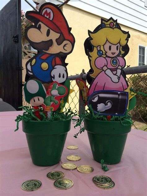 Mario Bros Birthday Party Ideas, Super Mario Bros Party, Diy Birthday Party, 6th Birthday ...