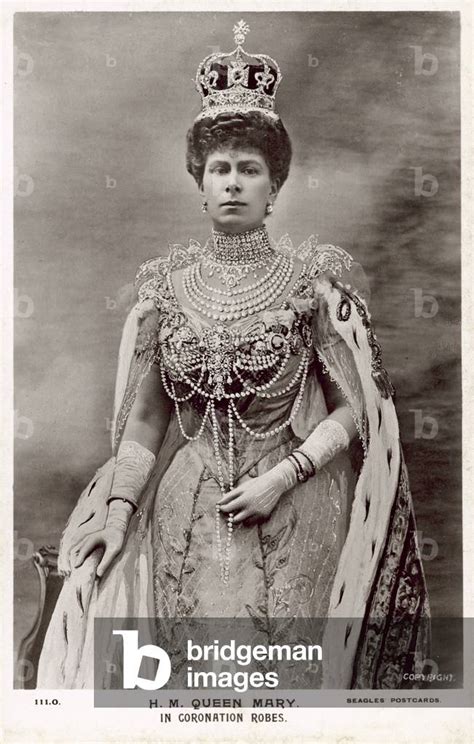 Image of Queen Mary, consort of King George V, in Coronation robes, by English Photographer ...