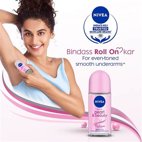 Nivea Pearl & Beauty Radiance Deo Roll On For Women, 48 Hr Odor Protection, 0% Alcohol: Buy ...