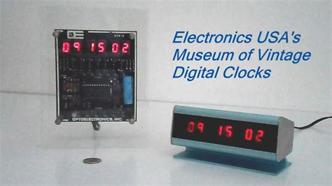 Vintage Digital Clock Museum : Electronics USA - YouTube