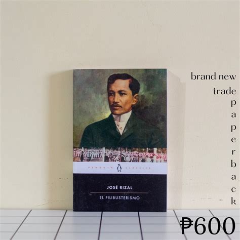 El Filibusterismo by Jose Rizal, Hobbies & Toys, Books & Magazines, Fiction & Non-Fiction on ...