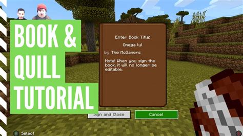 How To Make A BOOK AND QUILL In Minecraft - YouTube